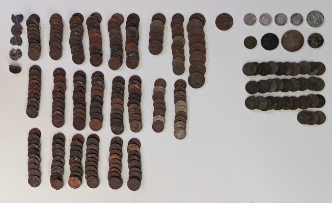 Coins found metal detecting